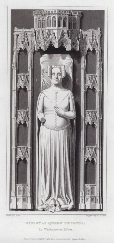 Effigie de la reine Philippa, à l