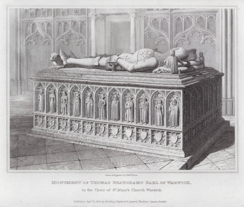 Monument de Thomas Beauchamp, comte de Warwick, dans le chœur de l