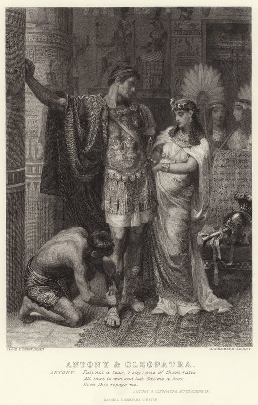 Antoine et Cléopâtre, Antoine et Cléopâtre, Acte III, Scène IX - Edward Burne Jones