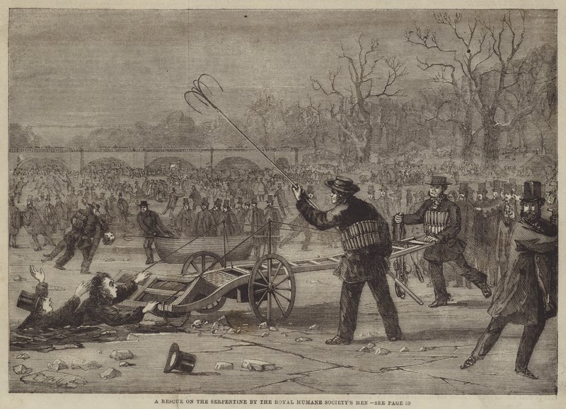 Un Sauvetage sur la Serpentine par les Hommes de la Société Royale Humaine - Edward Hull