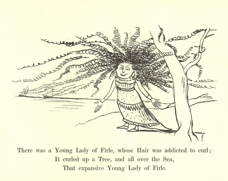 Il y avait une jeune dame de Firle, dont les cheveux étaient sujets à boucler - Edward Lear