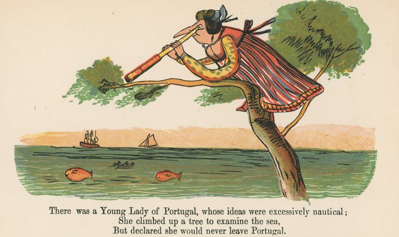 Il y avait une jeune dame du Portugal, dont les idées étaient excessivement nautiques, tiré de 