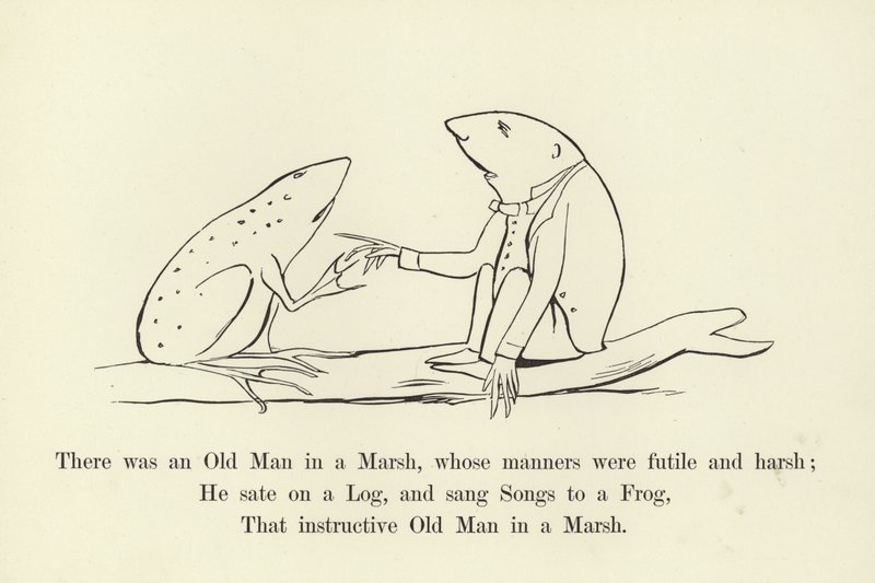 Il y avait un vieil homme dans un marais, dont les manières étaient futiles et dures - Edward Lear