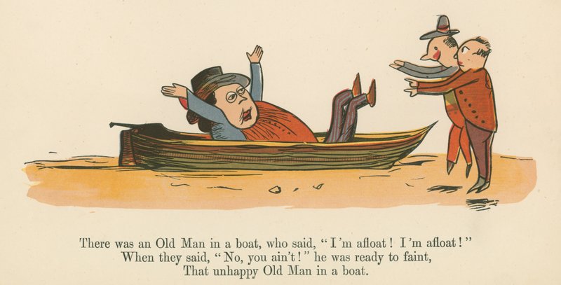 Il y avait un vieil homme dans un bateau, qui disait, 