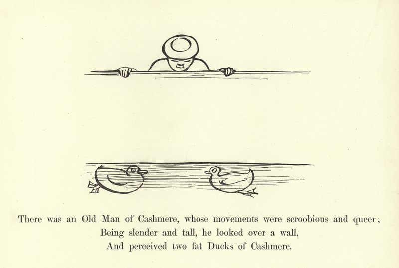 Il y avait un vieil homme de Cachemire, dont les mouvements étaient scroobious et étranges - Edward Lear