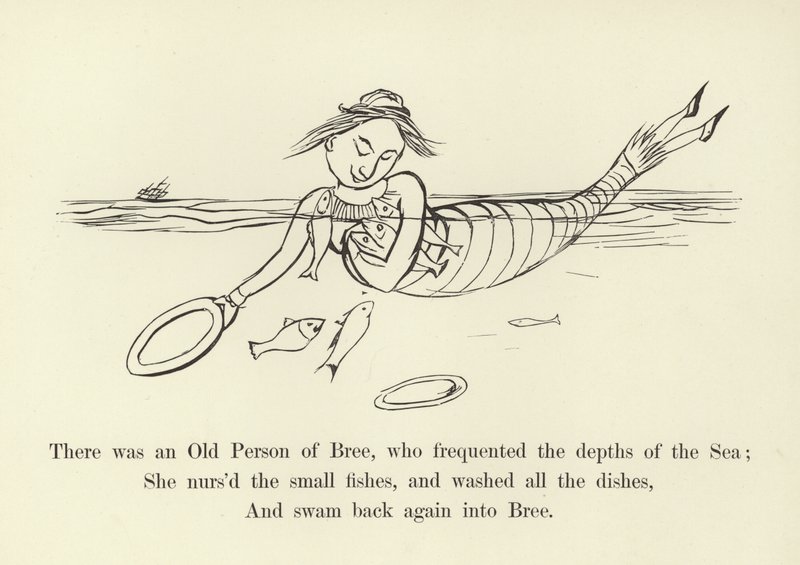 Il y avait une vieille personne de Bree, qui fréquentait les profondeurs de la mer - Edward Lear