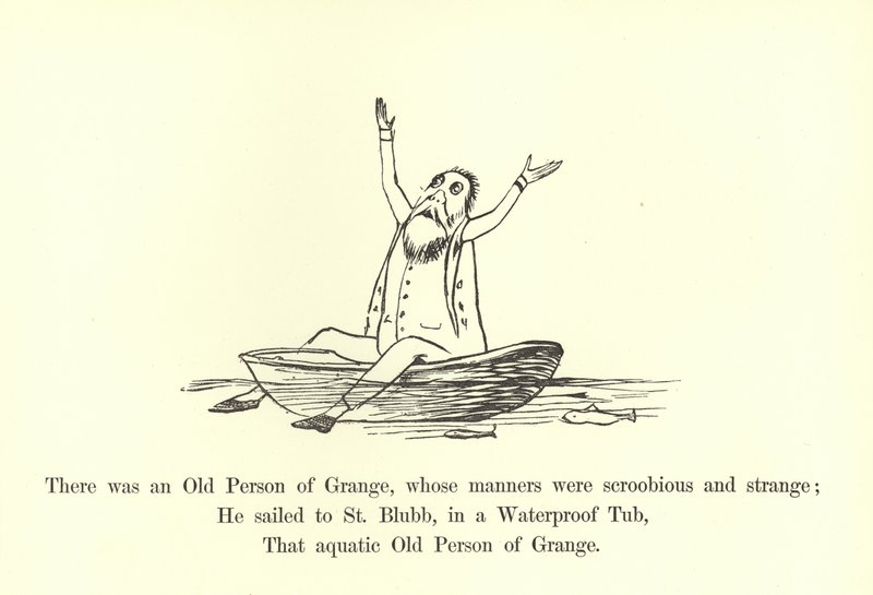 Il y avait une vieille personne de Grange, dont les manières étaient scroobieuses et étranges - Edward Lear