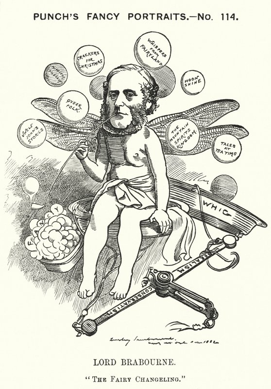Caricature de Punch : Edward Knatchbull-Hugessen - Edward Linley (after) Sambourne