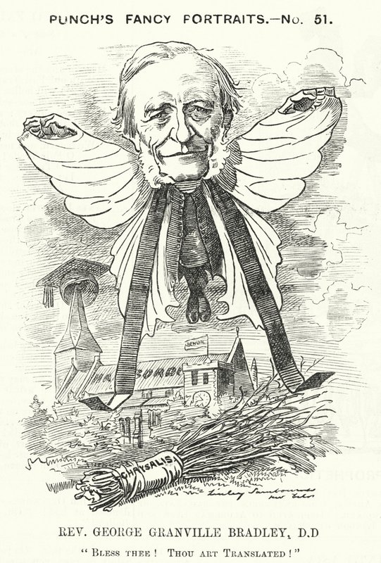 Caricature de Punch : George Granville Bradley, divin, érudit et doyen de Westminster anglais - Edward Linley (after) Sambourne