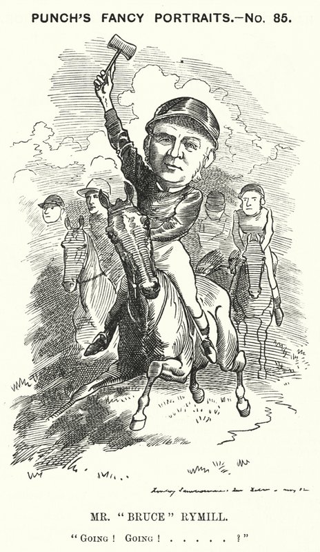 Caricature de M. "Bruce" Rymill (gravure) - Edward Linley (after) Sambourne