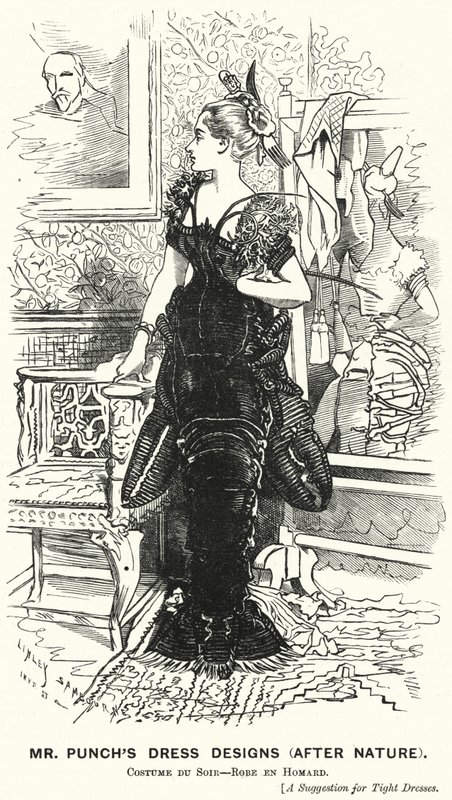 Caricature de Punch : Les Dessins de Robes de Mr Punch (D