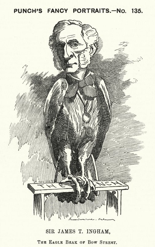Caricature de Punch : Sir James Taylor Ingham, avocat et magistrat anglais (gravure) - Edward Linley (after) Sambourne