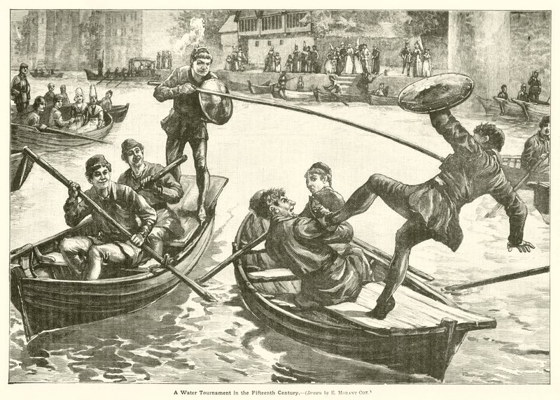Un tournoi aquatique au XVe siècle - Edward Morant Cox
