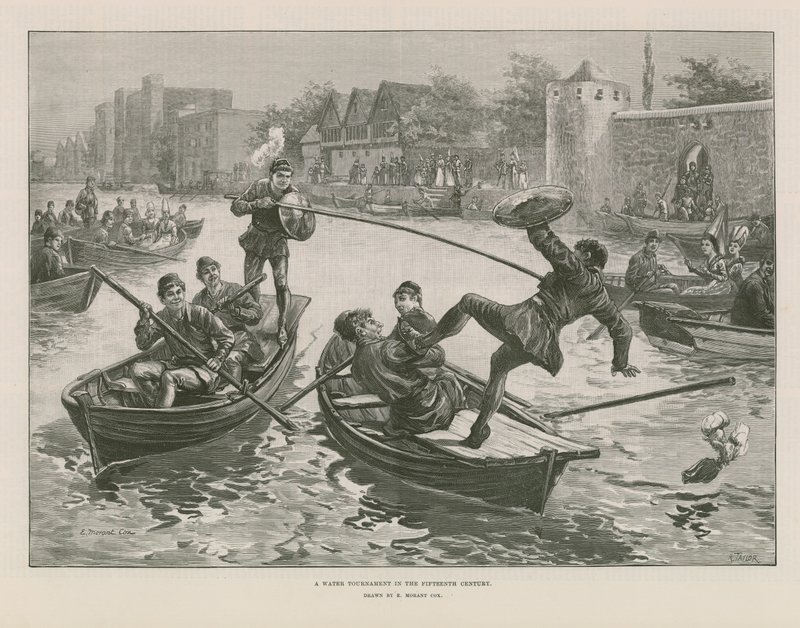 Un tournoi aquatique au XVe siècle - Edward Morant Cox