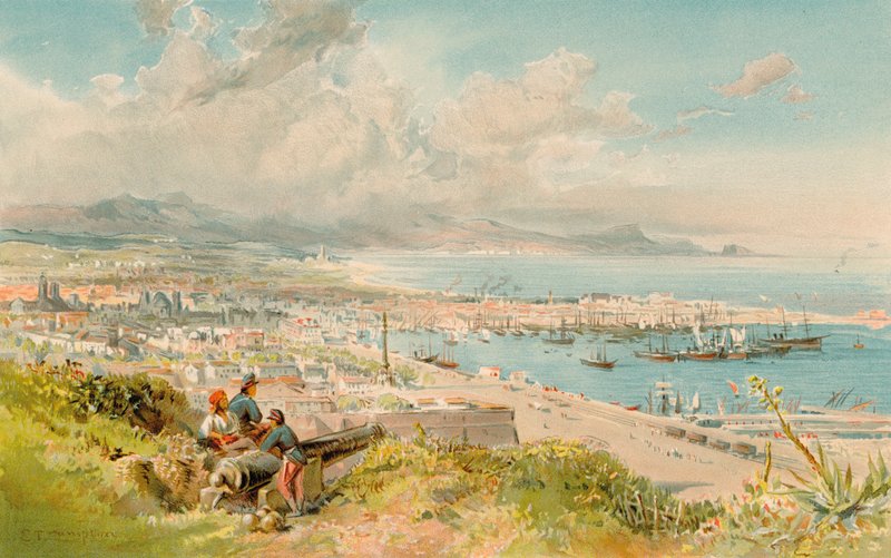 Barcelone, depuis Montjuich - Edward Theodore Compton