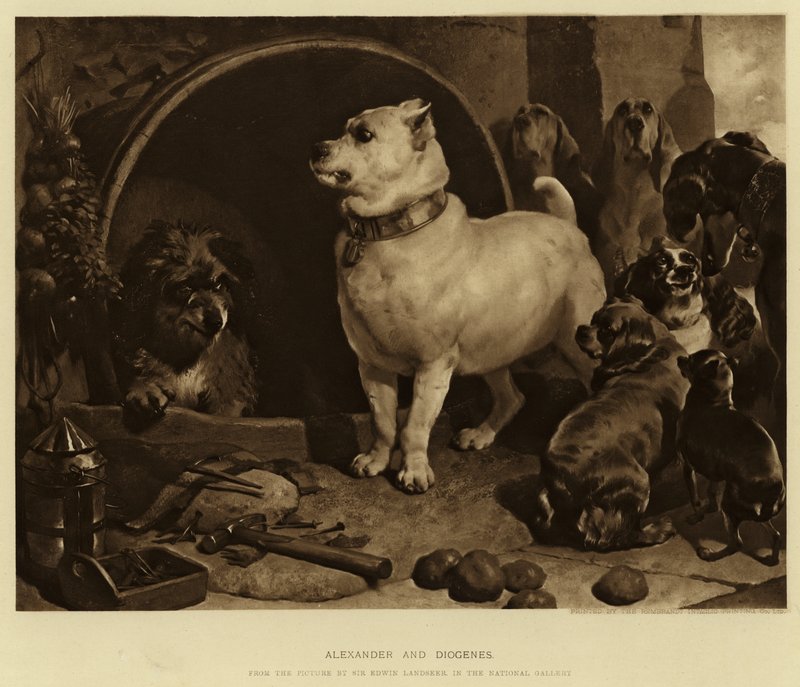 Alexandre et Diogène - Edwin Landseer