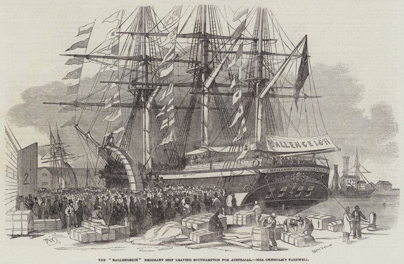 Départ du navire émigrant Ballengeich de Southampton - Edwin Weedon