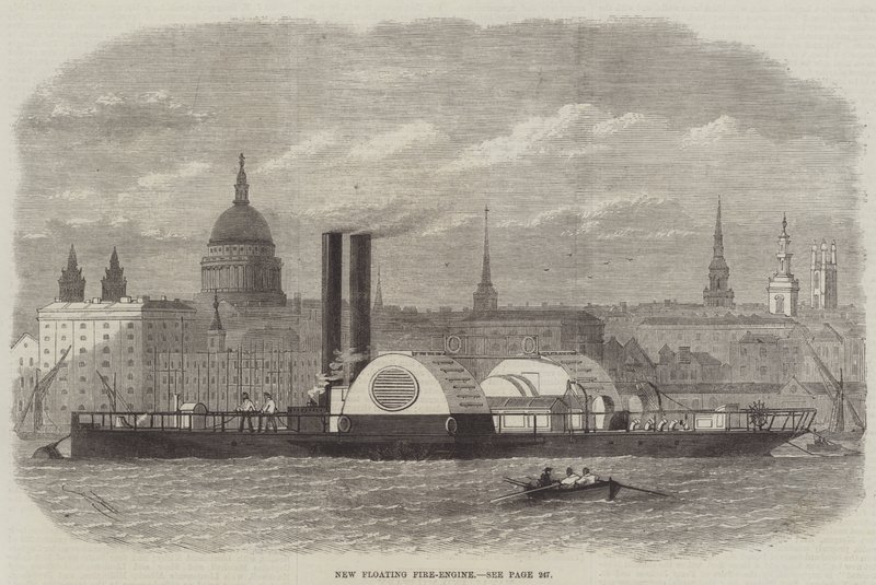Nouvelle pompe à incendie flottante - Edwin Weedon