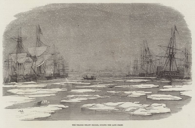 Scène dans le bassin de la Tamise - Edwin Weedon