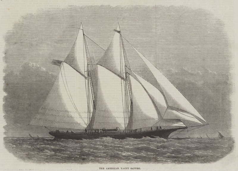 Le yacht américain Sappho - Edwin Weedon