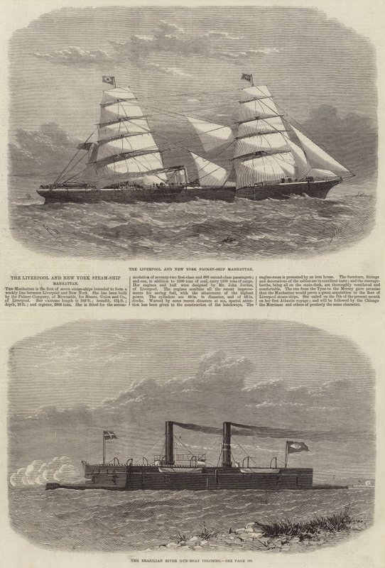 Le paquebot Liverpool et New York Manhattan - Edwin Weedon