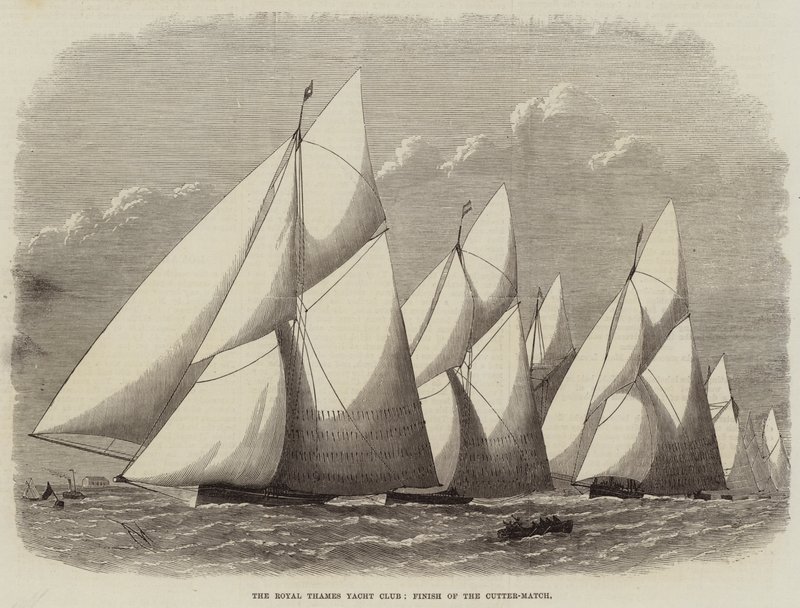 Le Royal Thames Yacht Club, Fin de la Course des Cutters - Edwin Weedon