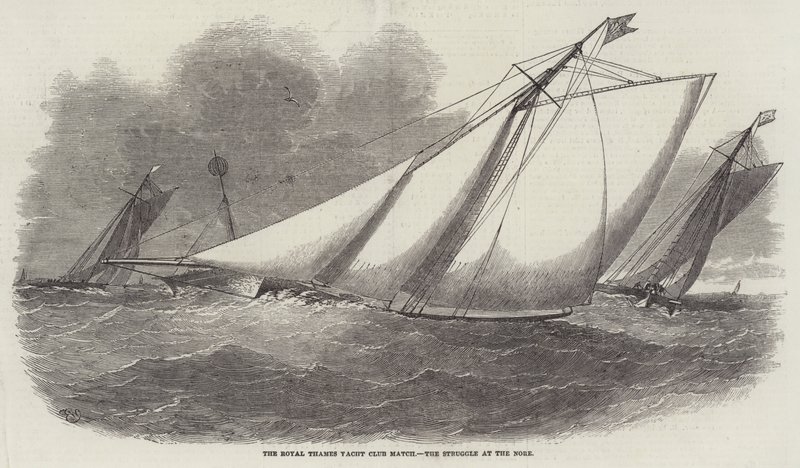 Le Match du Royal Thames Yacht Club, la Lutte au Nore - Edwin Weedon