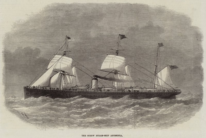 Le navire à vapeur à vis Abyssinia - Edwin Weedon