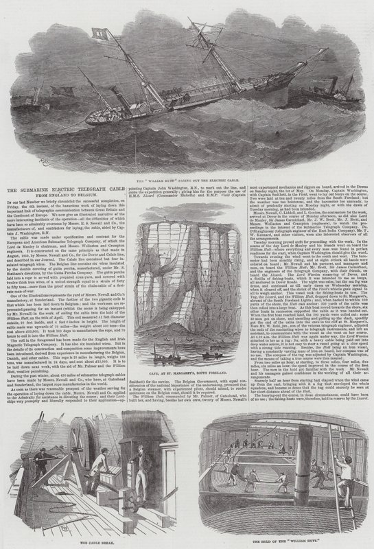 Le câble télégraphique électrique sous-marin d