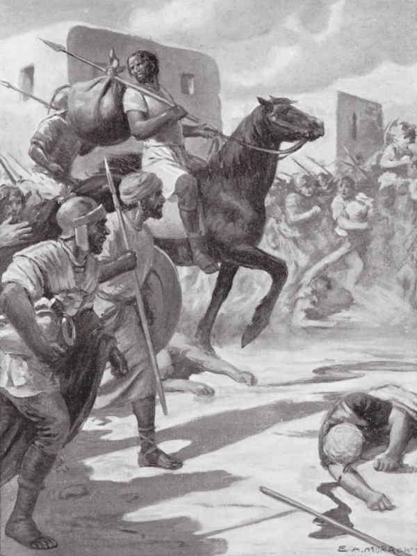 Butin de Tyr (lithographie) - Edwin A. Morrow