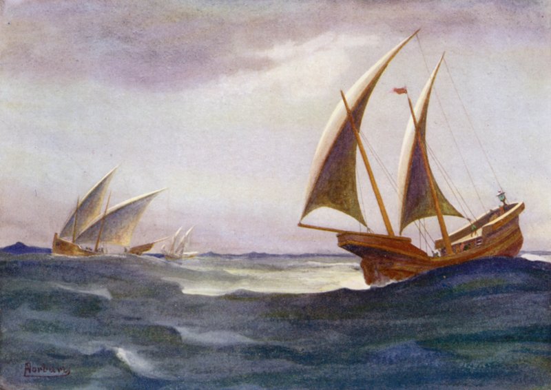 Trois de ses navires retardataires étaient arrivés au port - Edwin Arthur Norbury