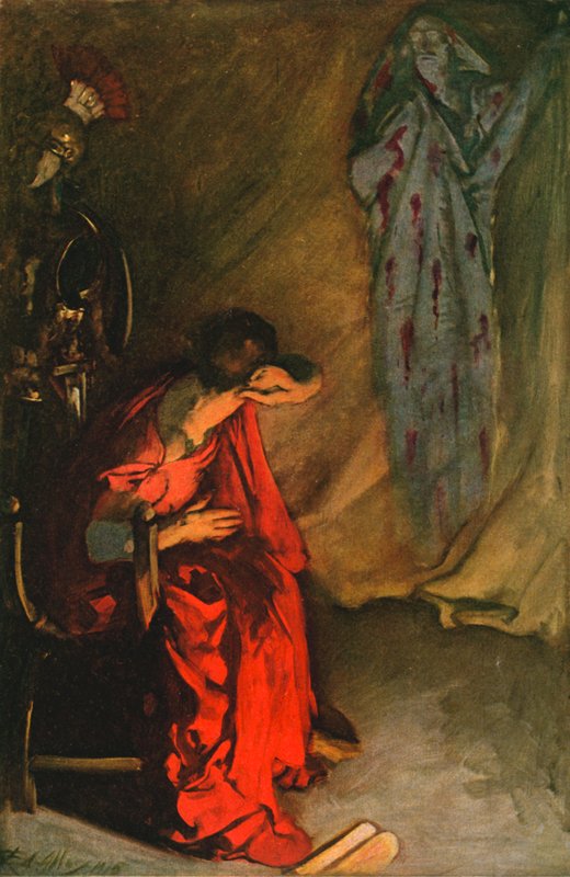 Brutus et le fantôme de Jules César - Edwin Austin Abbey