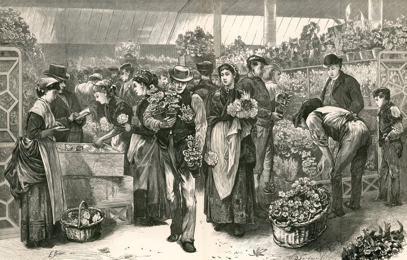 Le marché aux fleurs, Covent Garden, Londres - Edwin Buckman