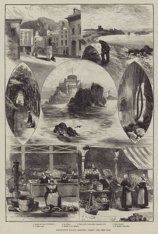 Croquis de vacances de la Pentecôte, Jersey - Edwin Buckman