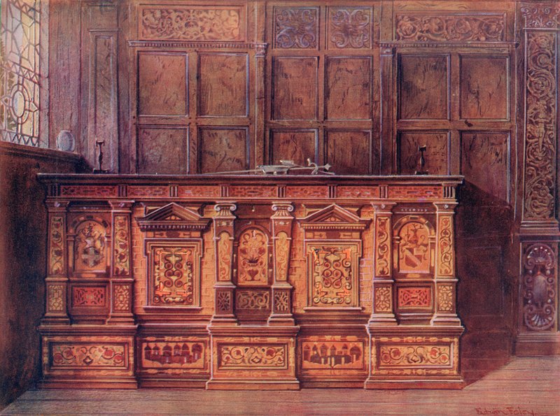 Coffre de muniments incrusté - Edwin John Foley