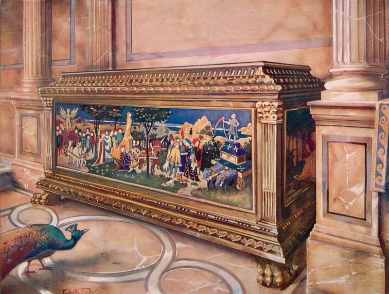 Coffre de mariage ou Cassone. Italien - Edwin John Foley