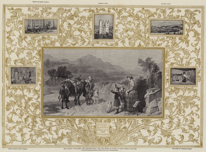 Sa Majesté la Reine, la Princesse Royale et le Prince de Galles à Loch Laggan, Écosse - Edwin Landseer