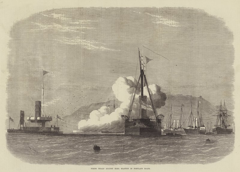 Essais de Tir contre le HMS Glatton à Portland Roads - Edwin Weedon