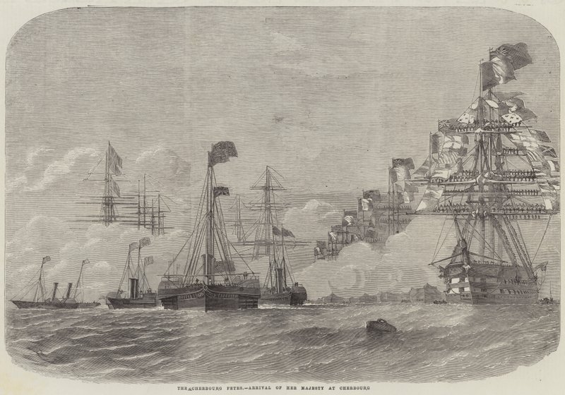 Les fêtes de Cherbourg, arrivée de Sa Majesté à Cherbourg - Edwin Weedon