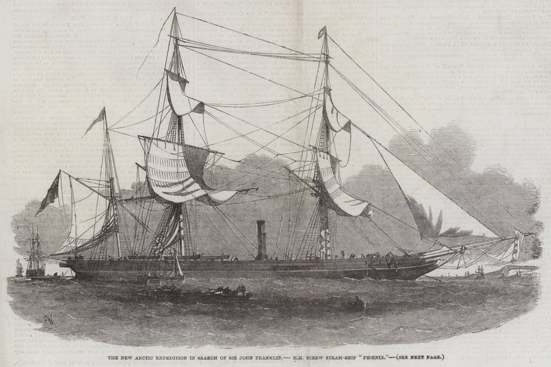 La nouvelle expédition arctique à la recherche de Sir John Franklin, HM Screw Steam-Ship Phoenix - Edwin Weedon