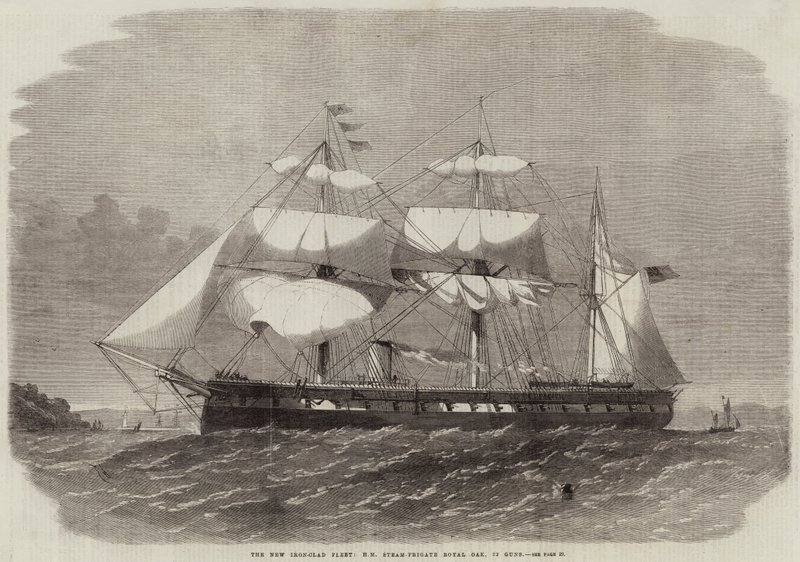 La nouvelle flotte blindée, HM Steam-Frigate Royal Oak, 32 canons - Edwin Weedon
