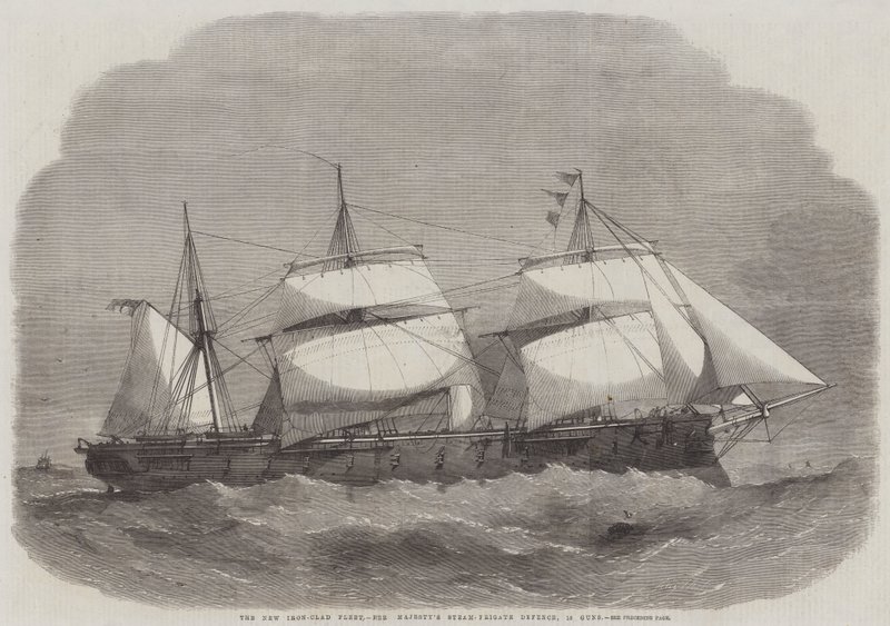 La nouvelle flotte blindée, la frégate à vapeur de Sa Majesté, 18 canons - Edwin Weedon