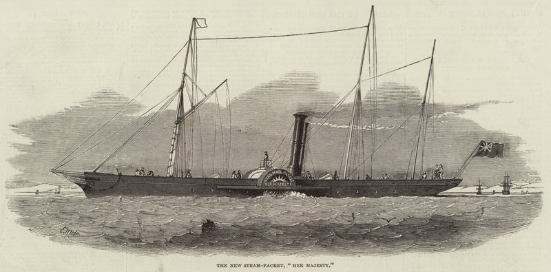 Le nouveau bateau à vapeur, Sa Majesté - Edwin Weedon