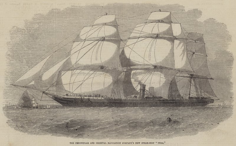Le nouveau vapeur de la Peninsular and Oriental Navigation Company, Pera - Edwin Weedon
