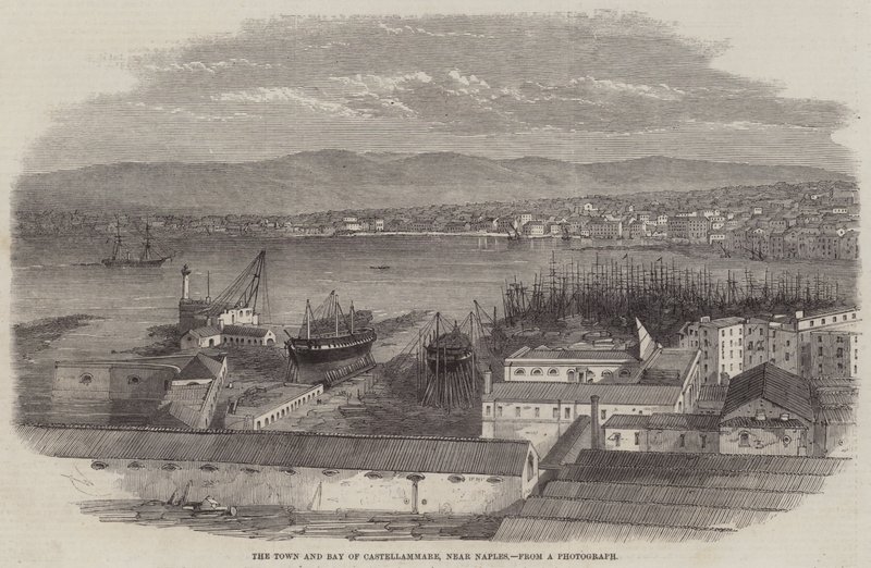 La ville et la baie de Castellammare, près de Naples - Edwin Weedon