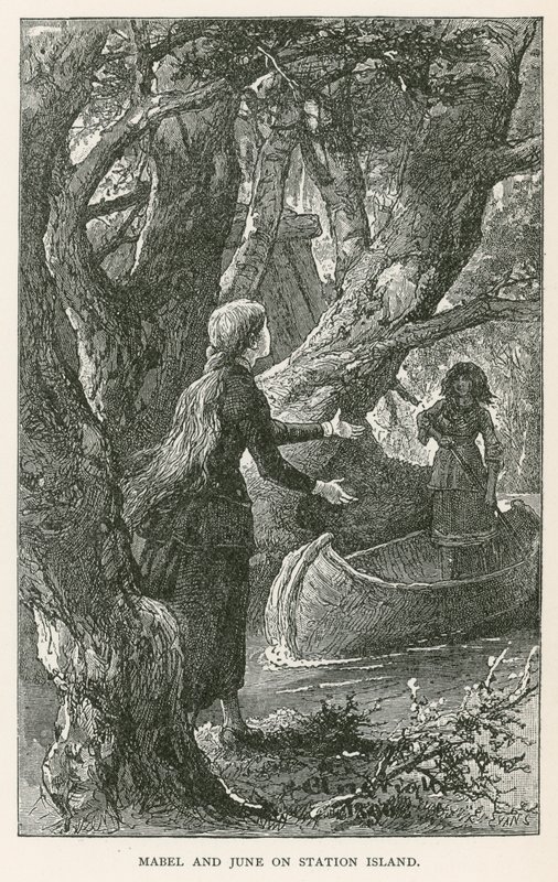 Mabel et June à Station Island (gravure) - Elviro Michael Andriolli