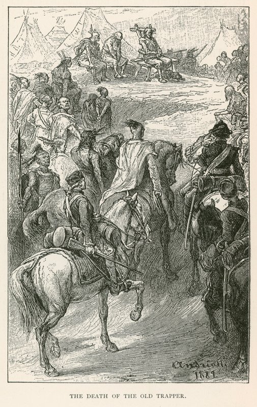 La mort du vieux trappeur (gravure) - Elviro Michael Andriolli