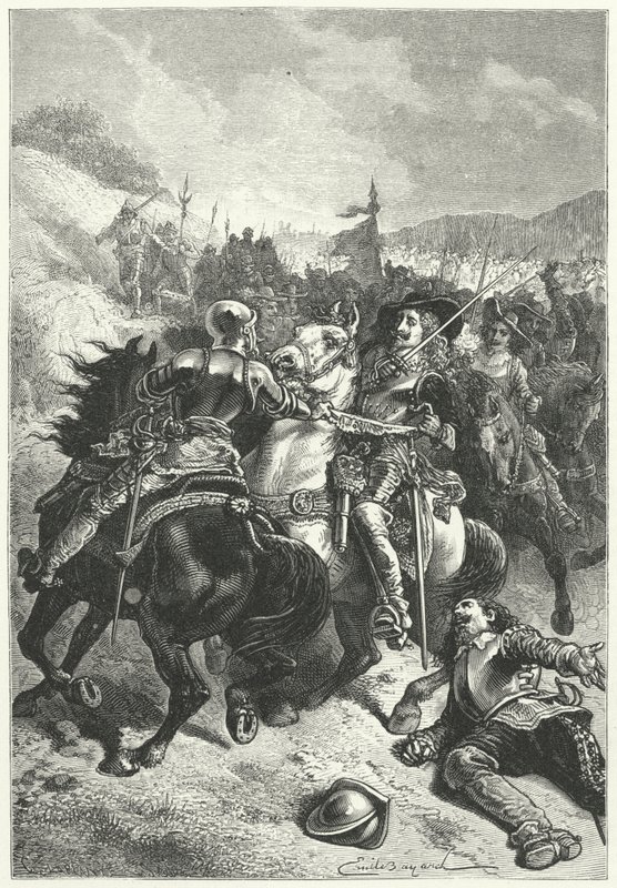 Le Roi Charles Ier à la Bataille de Naseby - Emile Antoine (after) Bayard