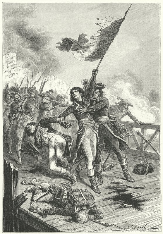 Napoléon Bonaparte sur le Pont d