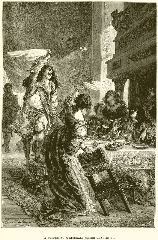 Un souper à Whitehall sous Charles II - Emile Antoine Bayard